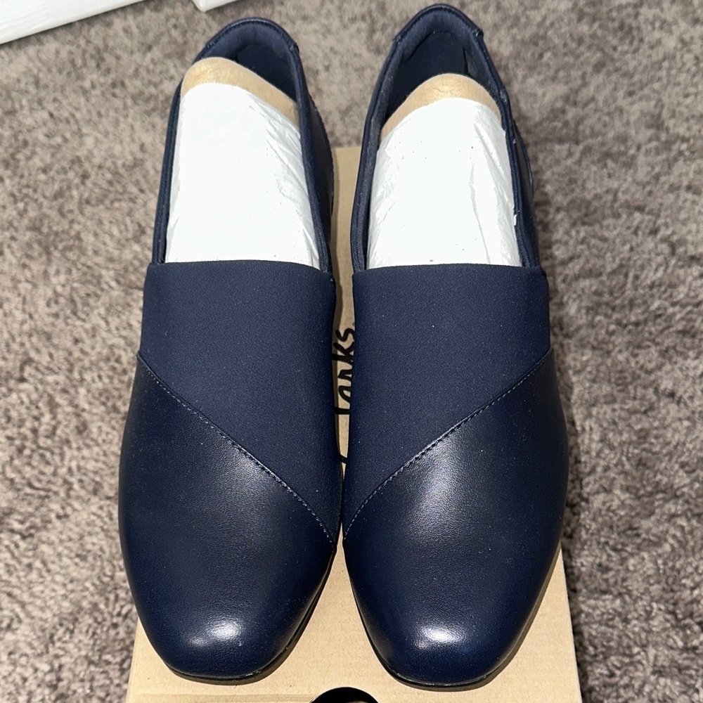 Clarks Women's Dark Blue Loafers
